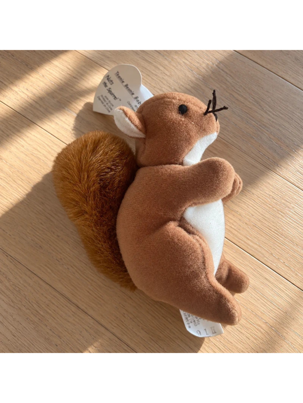 TY Nuts Squirrel McDonald's Teenie Beanie Baby 1998 #5 Vintage Plush